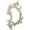 Rococo Oval Decorative Frame STL for CNC
