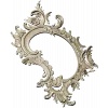 Rococo Oval Decorative Frame STL for CNC