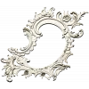 Rococo Oval Decorative Frame STL for CNC
