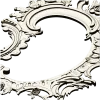 Rococo Oval Decorative Frame STL for CNC