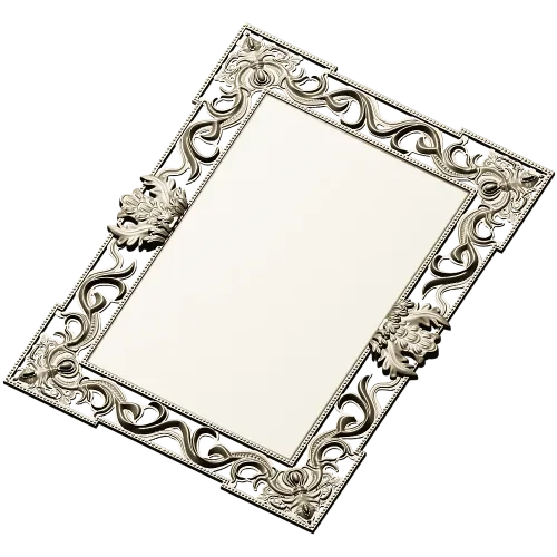 Ornate Rococo Rectangular Frame STL for CNC Routers
