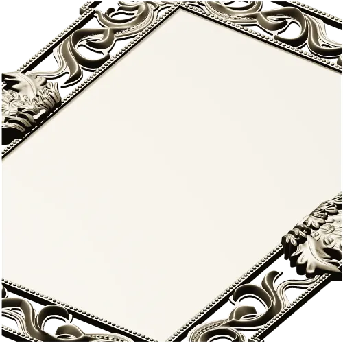 Ornate Rococo Rectangular Frame STL for CNC Routers