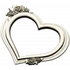 Heart Frame with Rose Clusters - STL 3D Model for CNC