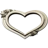 Heart Frame with Rose Clusters - STL 3D Model for CNC