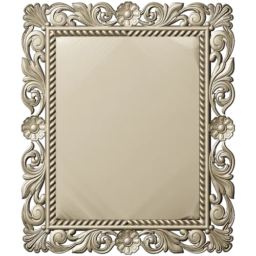Ornate Baroque Frame STL for CNC