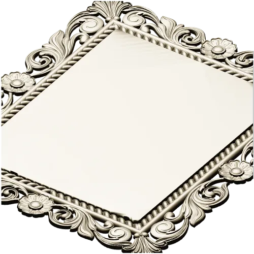 Ornate Baroque Frame STL for CNC