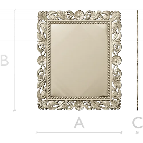 Ornate Baroque Frame STL for CNC