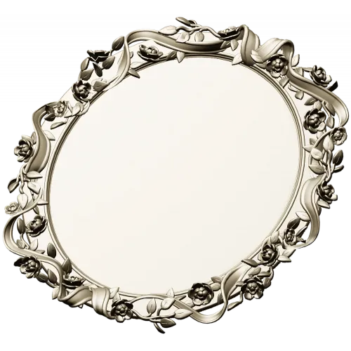 Rosaline Oval Frame STL 3D model for CNC
