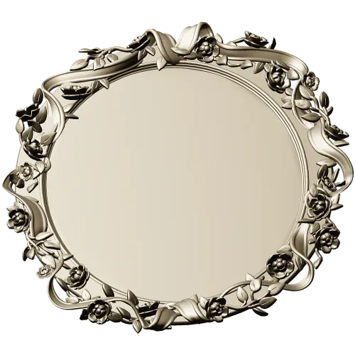 Rosaline Oval Frame STL 3D model for CNC