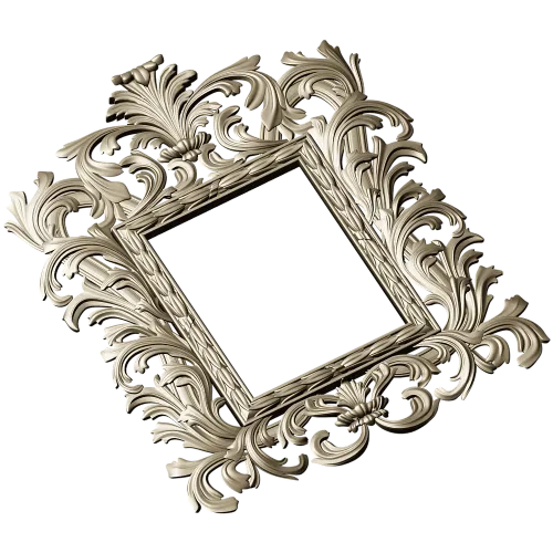 Baroque Acanthus Frame - STL 3D model for CNC