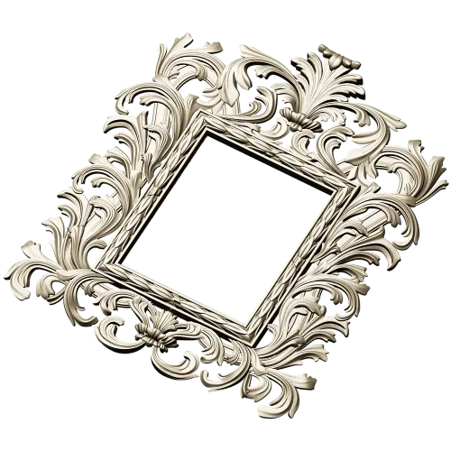 Baroque Acanthus Frame - STL 3D model for CNC