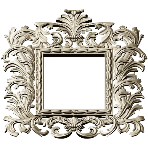Baroque Acanthus Frame - STL 3D model for CNC
