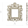 Baroque Acanthus Frame - STL 3D model for CNC