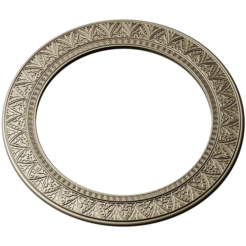 Ornate Round Frame STL for CNC