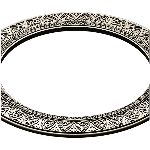 Ornate Round Frame STL for CNC
