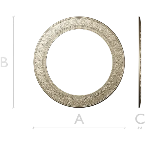Ornate Round Frame STL for CNC