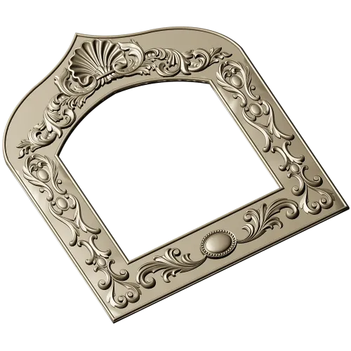 Arched Ornate Frame STL for CNC