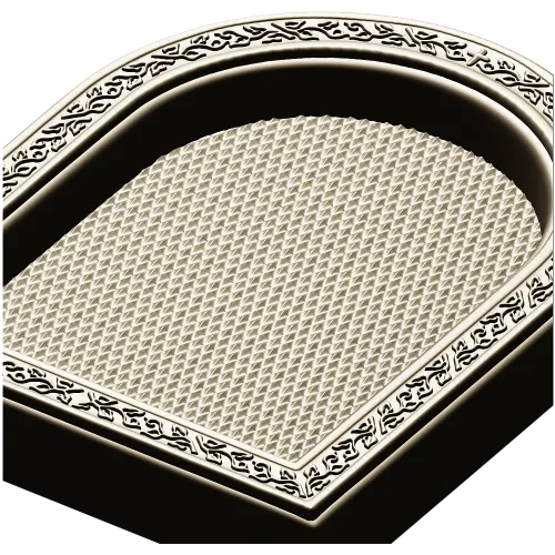 Arched Decorative Frame STL - detailed 3D model for CNC carving