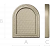 Arched Decorative Frame STL - detailed 3D model for CNC carving