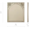 Arched Decorative Frame STL for CNC