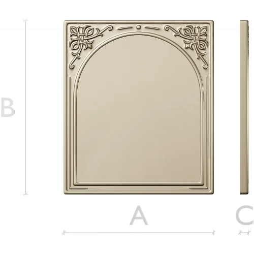 Arched Decorative Frame STL for CNC