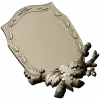 Oakcrest cartouche - high-relief decorative frame STL for CNC