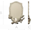 Oakcrest cartouche - high-relief decorative frame STL for CNC