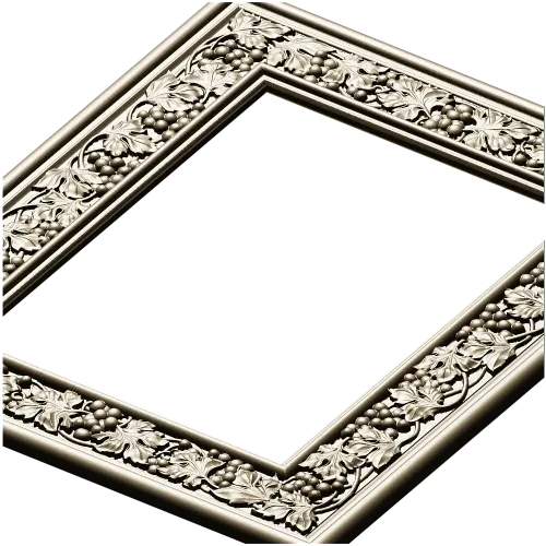 Рамка с виноградным орнаментом - 3D модель STL для ЧПУ