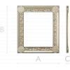 Ornate Rosette Corner Frame - STL 3D Model for CNC