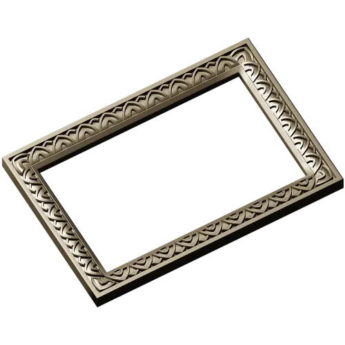 Rectangular Arch-Motif Frame STL for CNC Router