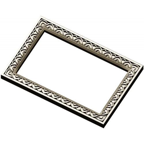 Rectangular Arch-Motif Frame STL for CNC Router