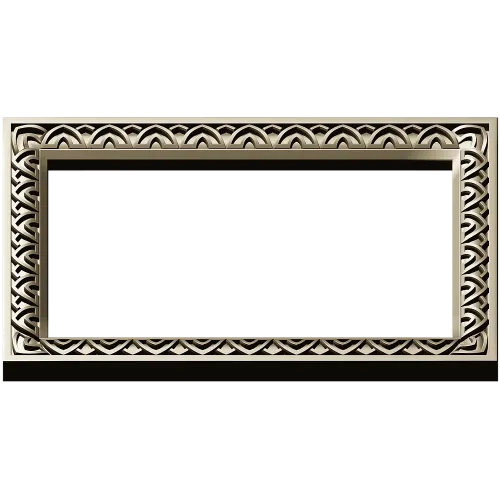 Rectangular Arch-Motif Frame STL for CNC Router