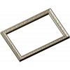 Laurel Ribbon Frame - 3D STL model for CNC milling