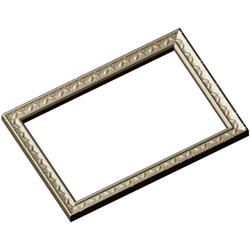 Laurel Ribbon Frame - 3D STL model for CNC milling
