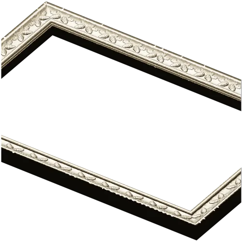 Laurel Ribbon Frame - 3D STL model for CNC milling