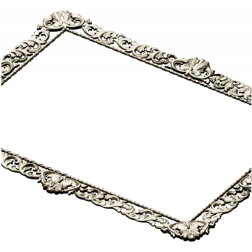 Рокайльная рамка STL для ЧПУ - декоративная прямоугольная багетная 3D модель
