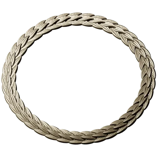 Laurel Braid Round Frame - STL 3D Model for CNC