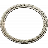 Laurel Braid Round Frame - STL 3D Model for CNC