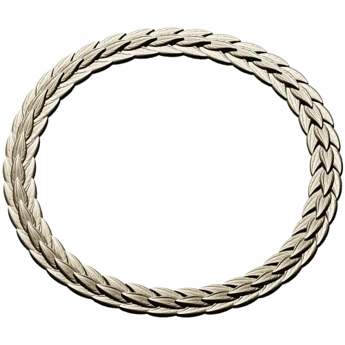 Laurel Braid Round Frame - STL 3D Model for CNC