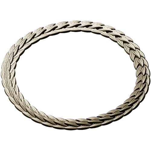 Laurel Braid Round Frame - STL 3D Model for CNC