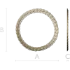 Laurel Braid Round Frame - STL 3D Model for CNC