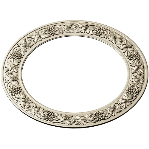 Круглая рамка с виноградной гирляндой - STL модель для ЧПУ