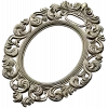 Ornate Rococo Oval Frame STL for CNC Routing