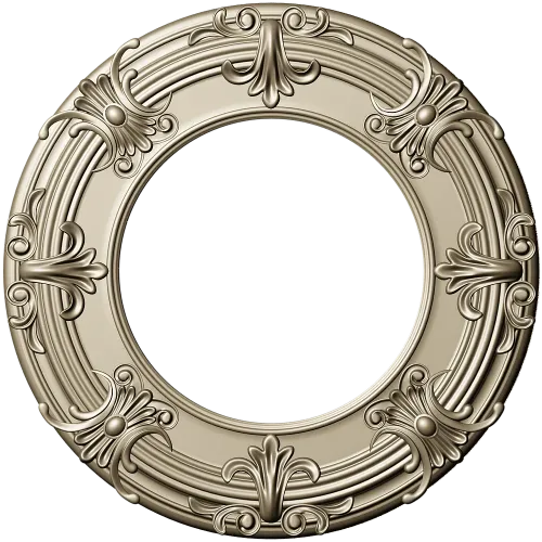 Baroque Round Frame 3D STL for CNC Milling