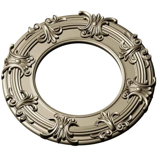 Baroque Round Frame 3D STL for CNC Milling