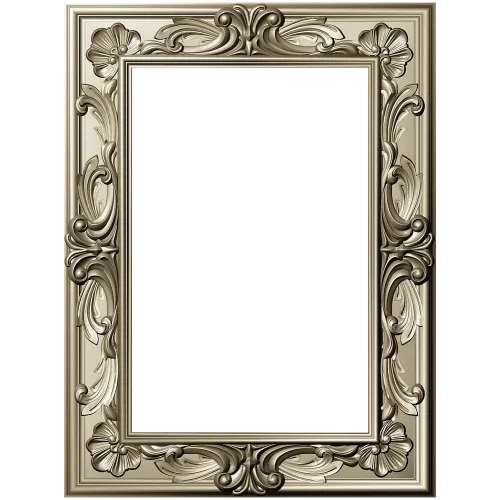 Ornate Acanthus Frame STL for CNC
