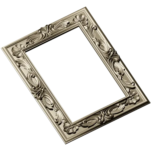 Ornate Acanthus Frame STL for CNC