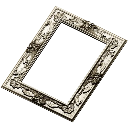 Ornate Acanthus Frame STL for CNC