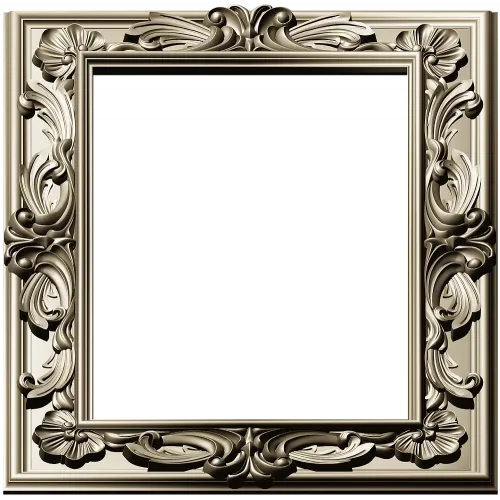 Ornate Acanthus Frame STL for CNC