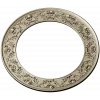 Ornate Round Frame STL - High-Relief Floral Ring for CNC
